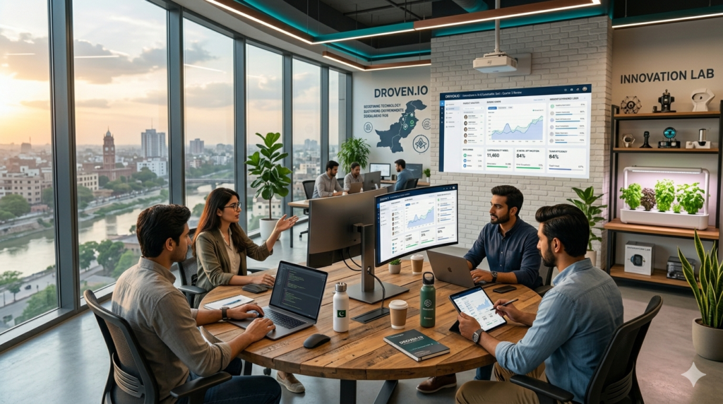 Professional design workspace showcasing how designs encompass pushyourdesign creative methodologies